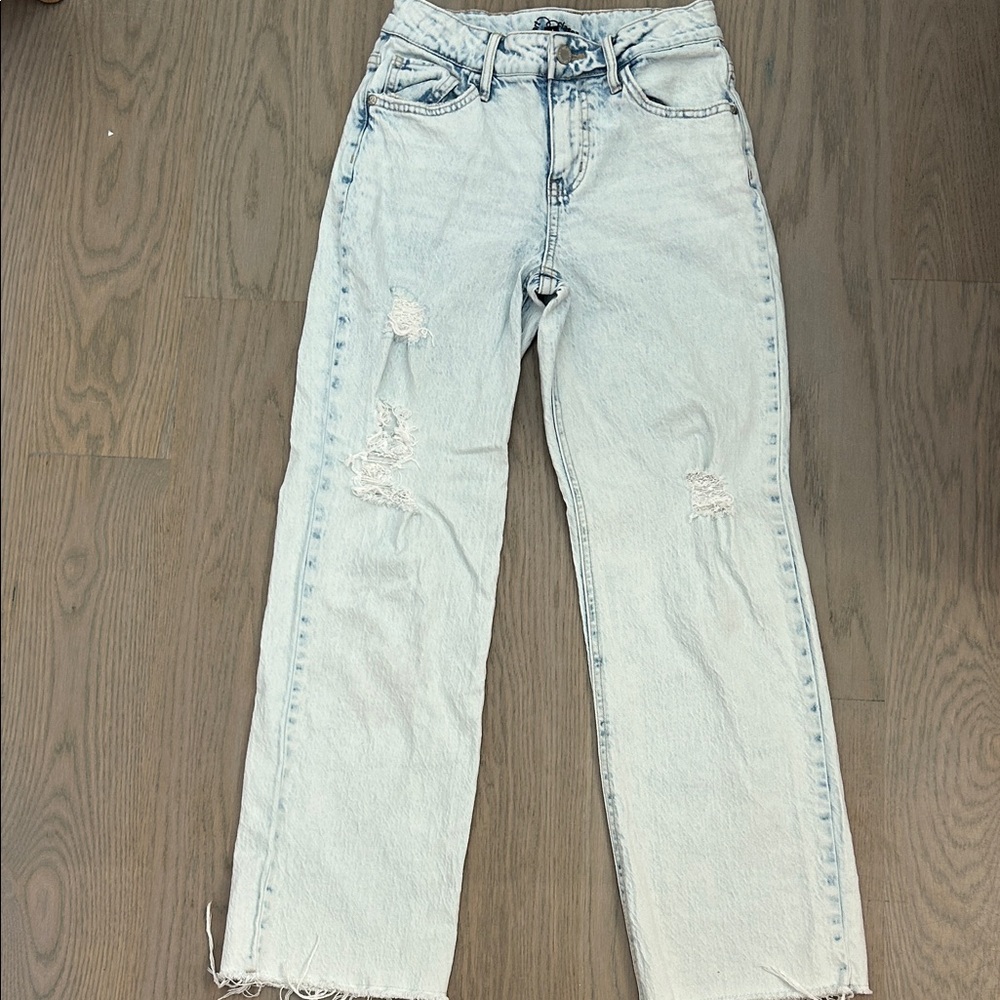 Light Blue Distressed Kids Jeans